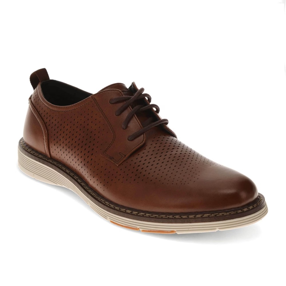 Dockers Mens Supreme Comfort Oxford Dress Shoes Brown Size 8